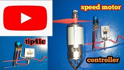 make tip41c dc motor speed controller
