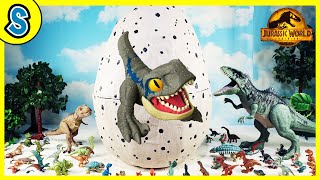 Baby Blue Giant Egg | Jurassic World Dominion toys mattel trex camp cretaceous giganotosaurus kids by Skyheart's Toys 76,032 views 1 year ago 8 minutes, 39 seconds