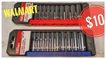REVIEW Hyper Tough 1/4-Inch Drive Deep Metric & SAE Socket Set, 11-Piece LOVE THEM!