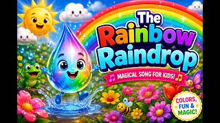 🌈 The Rainbow Raindrop 💧 | Magical Rainy Day Song for Kids | Nursery Rhymes