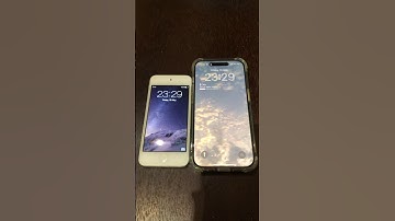 iPod touch 5 on iOS 8 vs iPhone 15 Pro on iOS 17 boot up test #shorts #ipodtouch #iphone15pro #ios