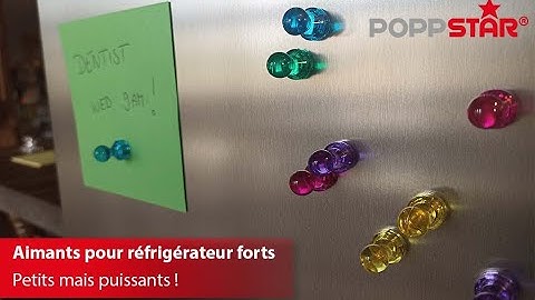 Poppstar - Aimants en forme de cône en néodyme | Peut supporter jusqu'à 11 pages DIN A4