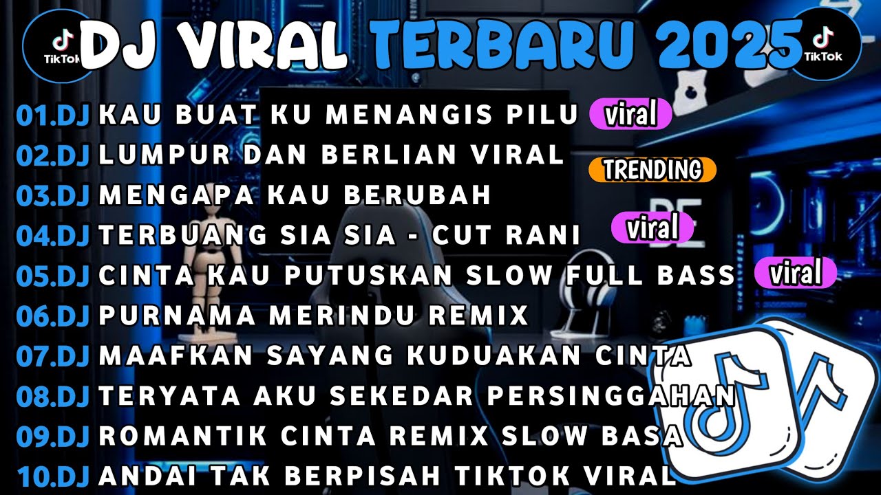 DJ TIKTOK TERBARU 2025||DJ KAU BUAT KU MENANGIS PILU🎵DJ LUMPUR DAN BERLIAN FULL ALBUM