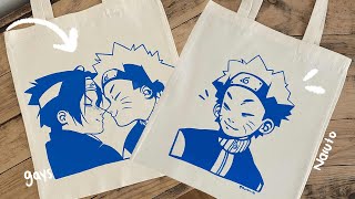 How I Made My TOTEBAGS • Naruto and NaruSasu 🏳️‍🌈
