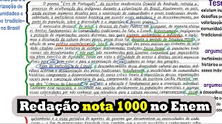 Redação nota 1000 no Enem | Desenhando a Solução