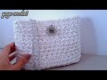 كروشية شنطة / حقيبة بتصميم أنيق مميز سهلة للمبتدئين / بخيط المكرمية crochet_bags
