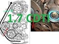 How to replace timing belt cambelt 1.7 cdti Astra H Zafira B Civic Corsa Meriva Z17DTR A17DTR Z17DTJ