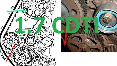 How to replace timing belt cambelt 1.7 cdti Astra H Zafira B Civic Corsa Meriva Z17DTR A17DTR Z17DTJ