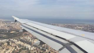 Air France Airbus 319 Amazing View over Alger just before Landing in ALG