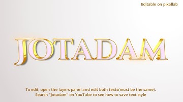 👉 3D Gold Luxury TEXT Effect on pixellab |Pixellab tips and trick| Smartphone design |