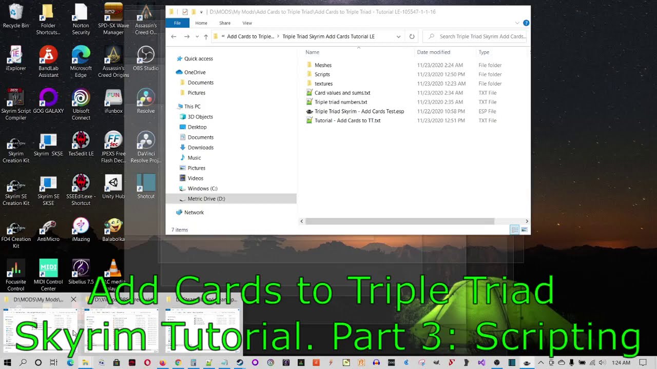Add Cards to Triple Triad Skyrim Tutorial Part 3 Scripting YouTube