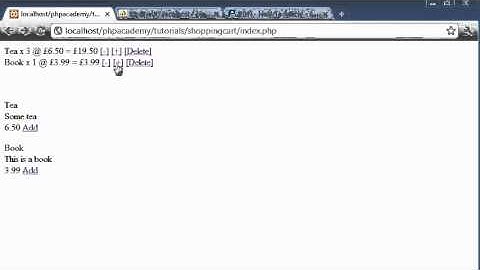 PHP Tutorials  Mini Shopping Cart Part 5 7 By ESPMan
