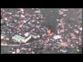 東北地方太平洋沖地震による津波後（岩手県山田町～大槌町上空）