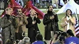 Superbowl 35 - Anthem - Backstreet Boys (flyover)