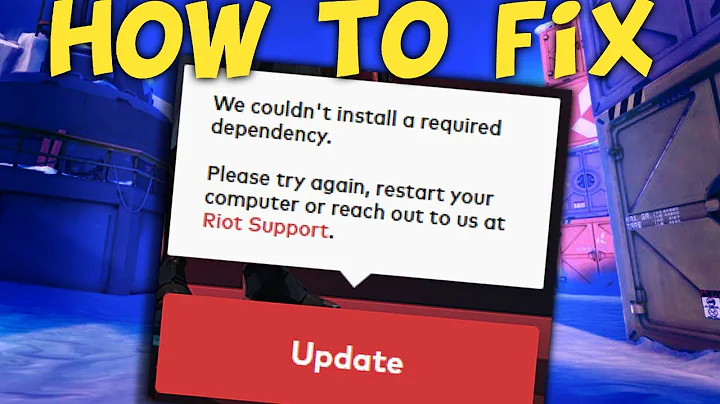 VALORANT "We couldn't install a required dependency" Fix [2021 Guide]