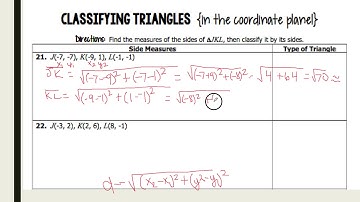 Classifying Triangles Part 2