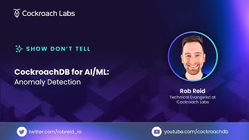 Anomaly Detection | CockroachDB for AI/ML