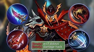 ALDOUS DAMAGE HACK!!! ALDOUS PURE DAMAGE BUILD BEST BUILD 2022 | ALDOUS GAMEPLAY 500 STACK | MLBB