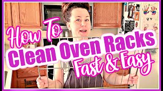 REAL LIFE HOW TO CLEAN OVEN RACKS FAST AND EASY FOR DEPRESSED MOMS! IT'S A MIRACLE CLEANING!
