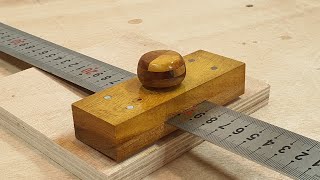DIY || Ruler Marking Gauge The Simplest Method