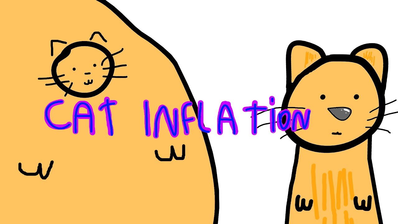 Fat Cartoon Cat Inflation