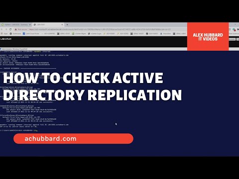 Video: Kaip patikrinti AD replikaciją?