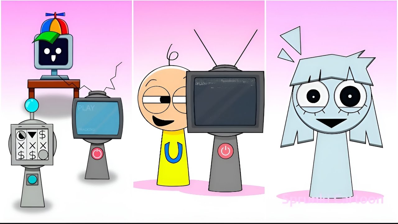 Mr. Sun Computer HELP Sprunki Mr Sun Jevin and Mr Fun Computer! Incredibox Sprunki ...