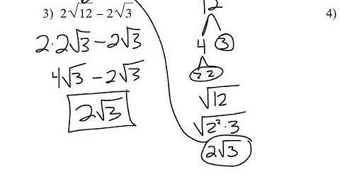 6.3 Adding & Subtracting unlike Radicals