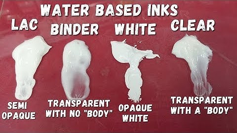 Water Based Ink explained | Screen Printing Tutorial in 1 Minute