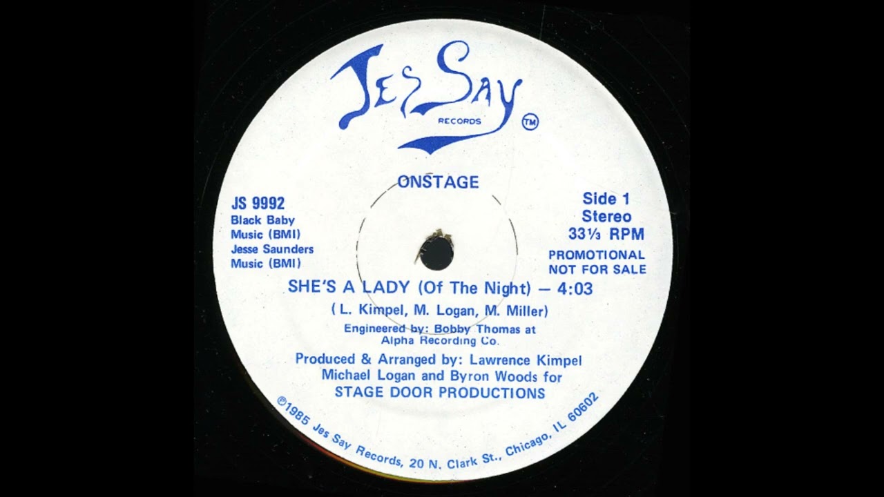 Onstage - Shes A Lady (Of The Night) - YouTube