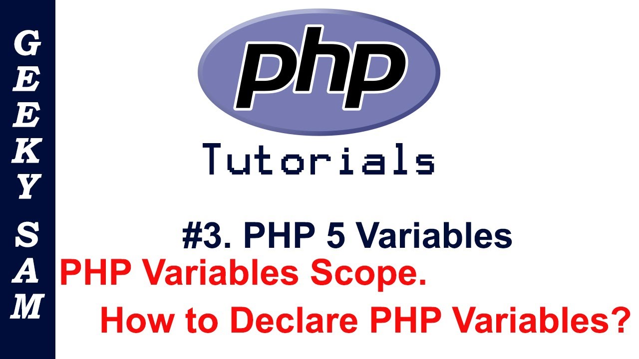 PHP 5 Tutorials for Beginners | #3 PHP Variables | Hindi - YouTube