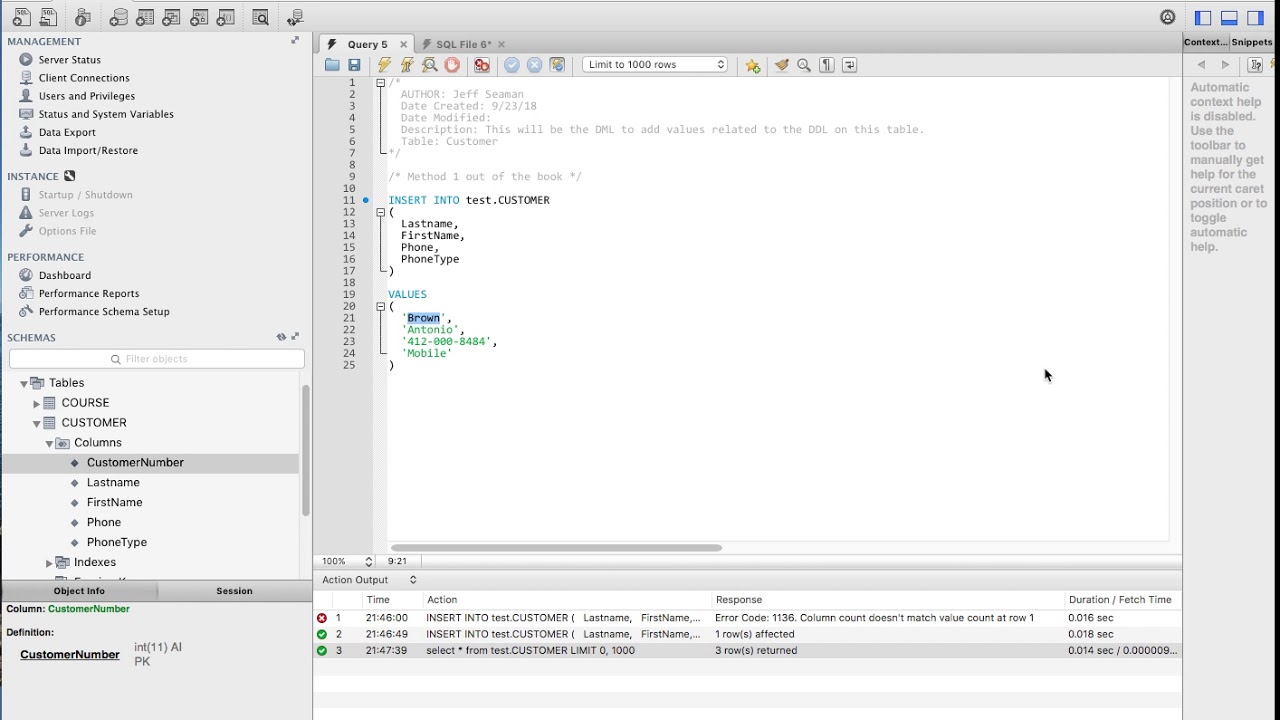 How To Add Data To SQL Table - YouTube