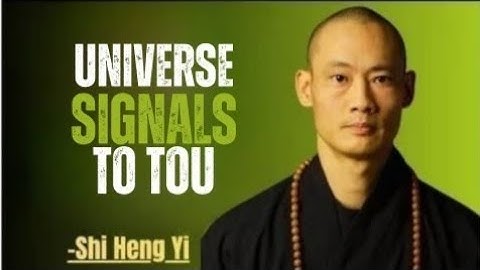 🌌 UNIVERSE SIGNALS TO YOU | Shi Heng Yi – Full Motivational Speech