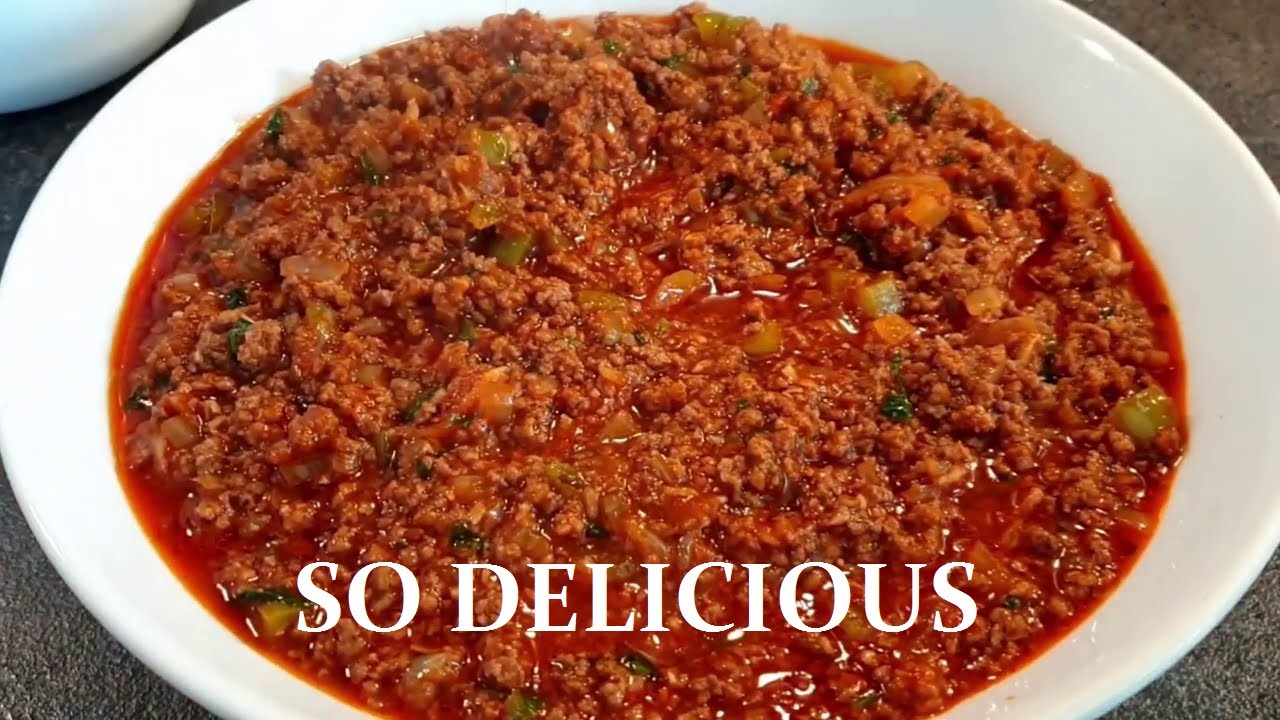 The Most Tastiest Minced Meat Stew I Have Ever Eaten Minced Beef