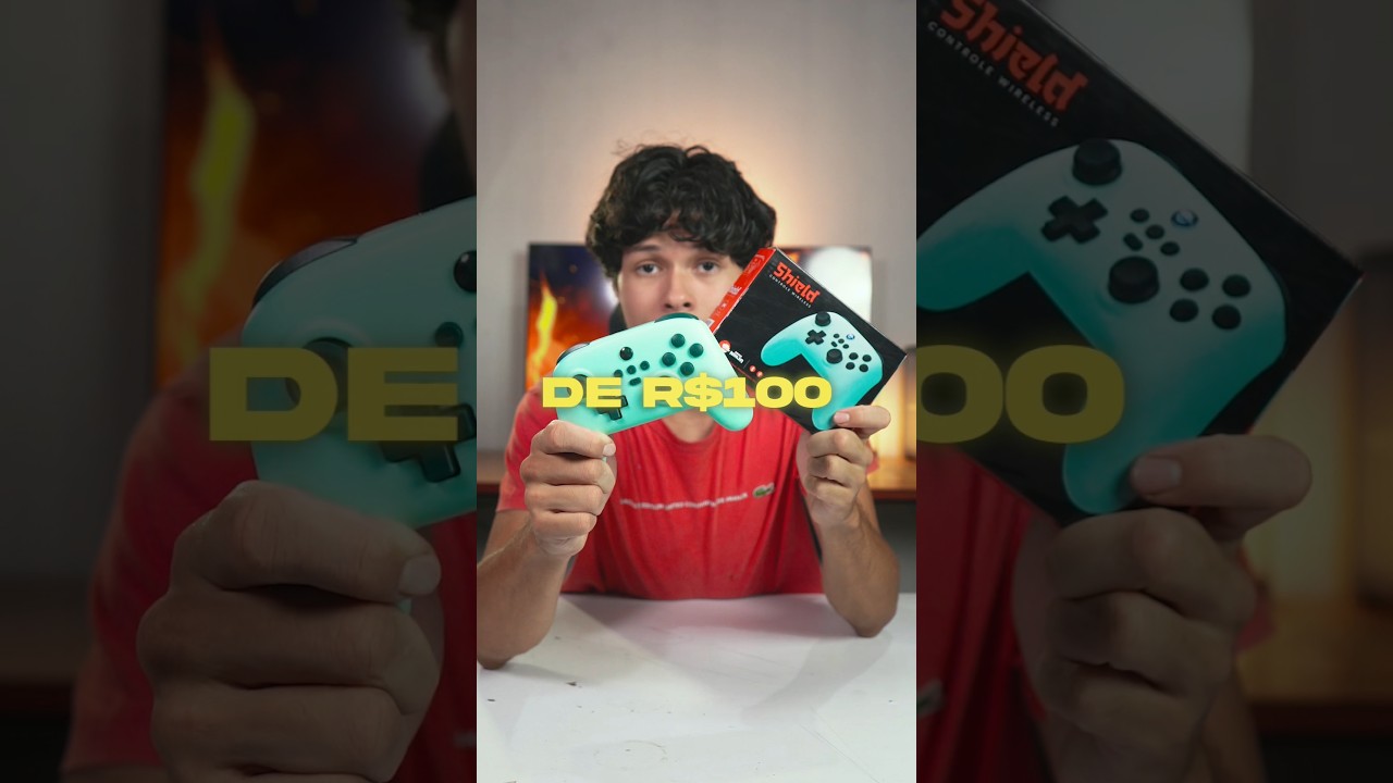 comprei um controle gamer de R$100 reais da terabyte kk… gamer ninja shield 