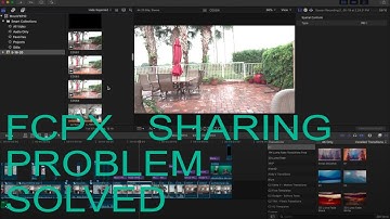 FCPX "Item cannot be shared while it is still referencing media on the camera" Solved.