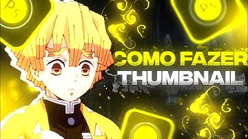 | Como fazer Thumbnail pelo celular tutorial Ps Touch |