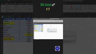 MS Excel లో How to use F7 Function Key | 1 Minute Shortcut Trick | Tech Talks With Raju