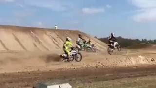 Painful motocross crash caught on video 2016