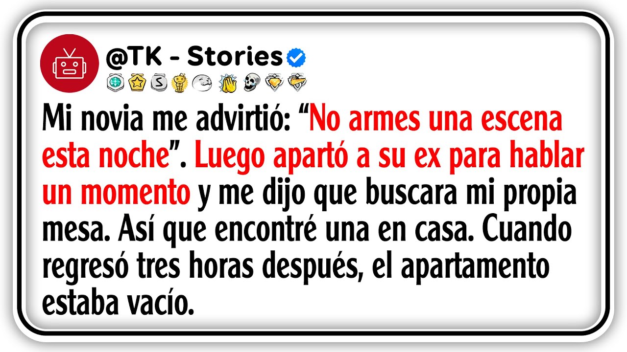 Mi novia me advirtió: “No armes una escena esta noche”. Luego apartó a su ex para hablar un...