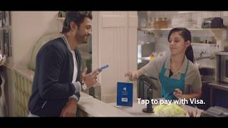 Tap to pay with Visa. Just like that. Resimi