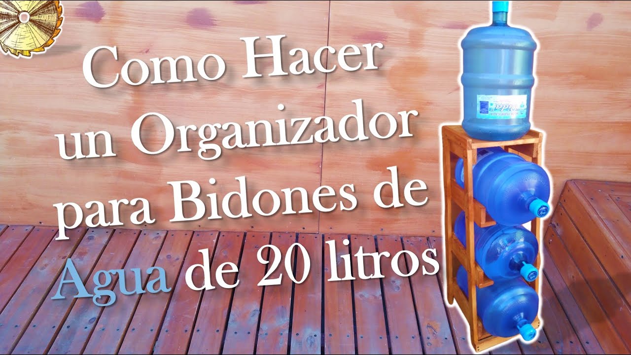 Como Hacer un Organizador para Bidones de Agua de 20 Litros - YouTube