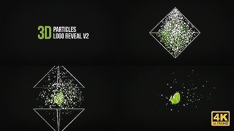 After Effects Template: 3D Particles Logo Reveal V2