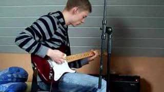 Fender Stratocaster, Lace Sensor Gold Pickups, Distortion
