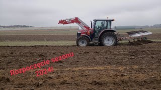 Pierwsza orka / Massey Ferguson 5709 M Dyna 4 & Kverneland / Rozpoczęcie sezonu 2024!