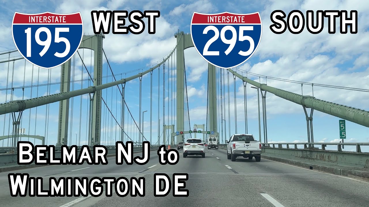 Escaping New Jersey Driving on I195 West and I295 South from Belmar