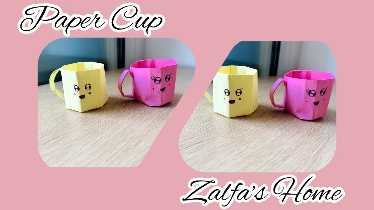 Easy Origami Paper Cup Making Tutorial. Mini Paper Cup #PaperCraft #DIY