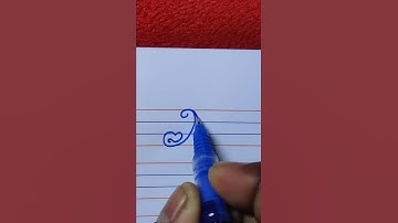 how to write N in stylish cursive writing | cursive writing | cursive writing kaise likhe | #writing