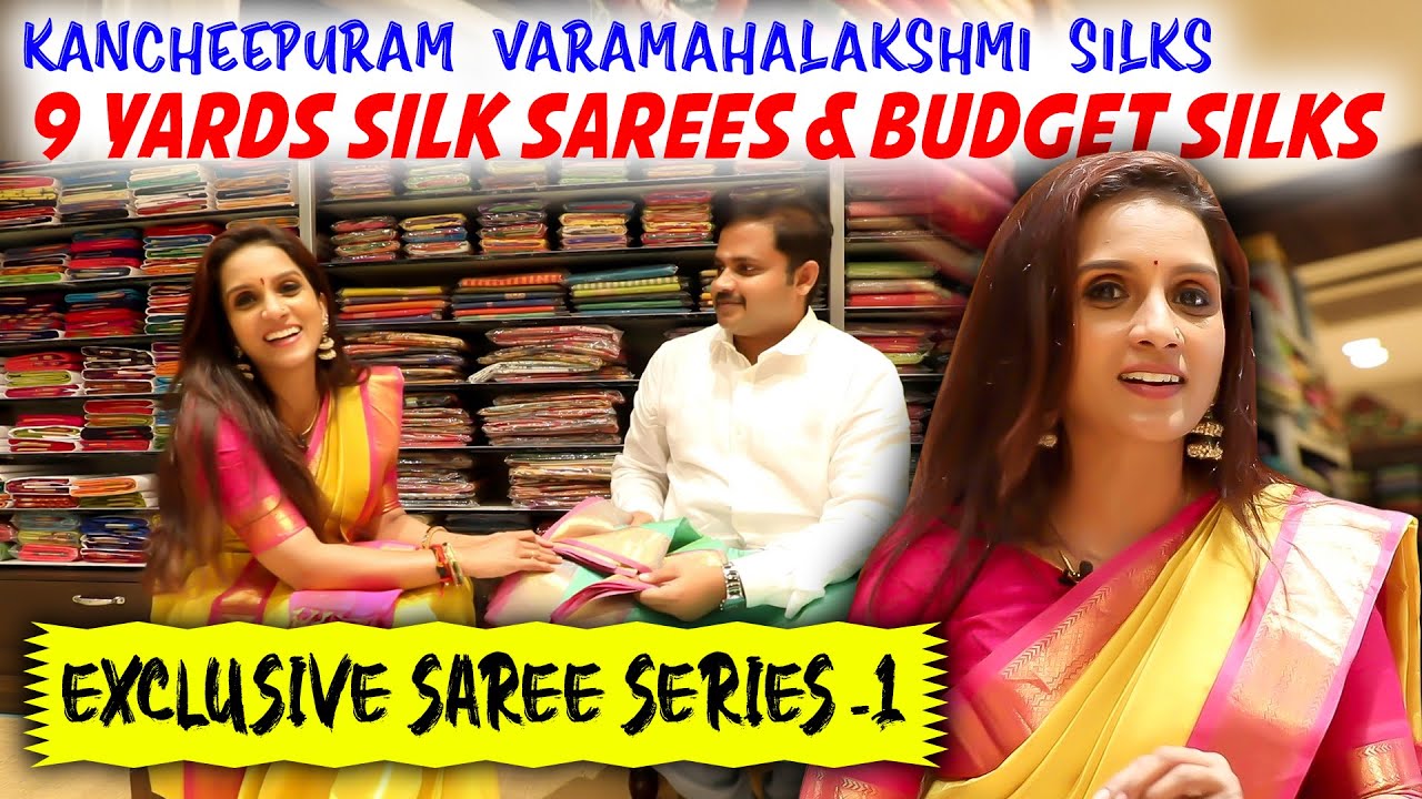 Kancheepuram Varamahalakshmi silks | 9 yards silk Sarees & Budget silks | Exclusive Saree Series -1