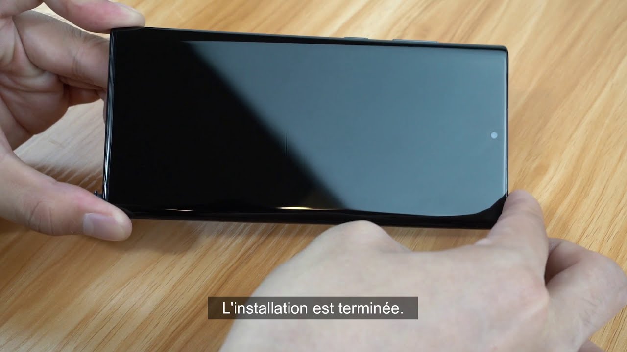 Flexible TPU film protecteur d'écran vidéo d'installation (FR)